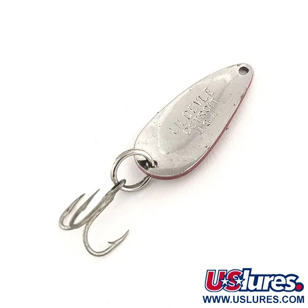 Dardevle Lildevle Lusikka, Puna/Valko/Nikkeli, 3,4g, Vintage, #11721