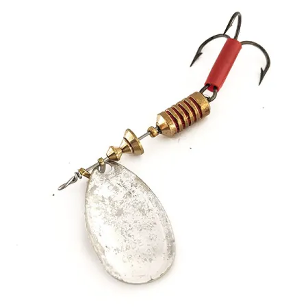 Mepps Aglia 3 Lippa, Hopea, 7g, Punainen Iskupiste, #11734