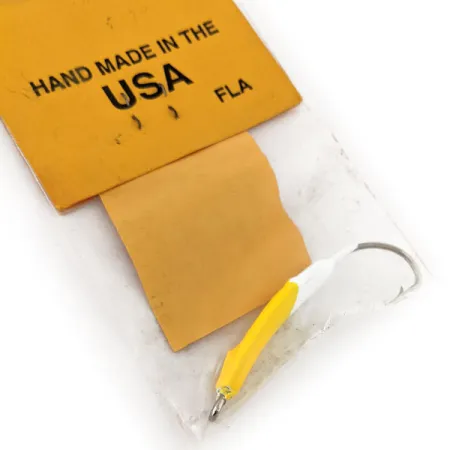 Doc's Goofy Jig Pompano-jigi, Valkoinen / Keltainen, 7g, Käsintehty, #11757