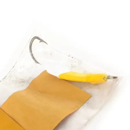 Doc's Goofy Jig Pompano-jigi, Valkoinen / Keltainen, 7g, Käsintehty, #11757