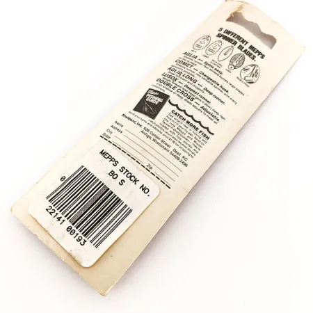 Mepps Aglia 0 Lippa, Hopea, 2.5g, Punainen Iskupiste, #11761