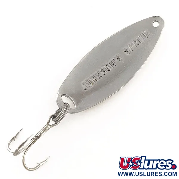 Johnson Sprite Lusikkauistin, Nikkeli / Keltainen, 10g, Vintage, #11763