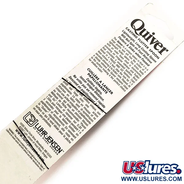 Luhr Jensen Quiver Lusikka, Harmaa/Oranssi, 39g, epäsymmetrinen, #11781