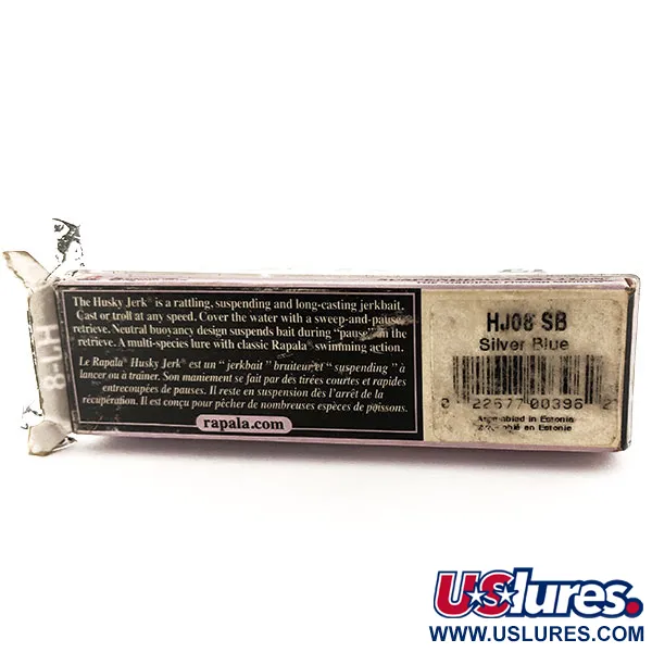 Rapala Husky Jerk 8 vaappu, Hopea-sininen, 6g, suspendaava, #11789