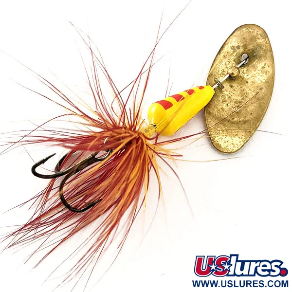 Yakima Bait Vibric Rooster Tail Lippa, Keltainen/Punainen, 4g, #11817
