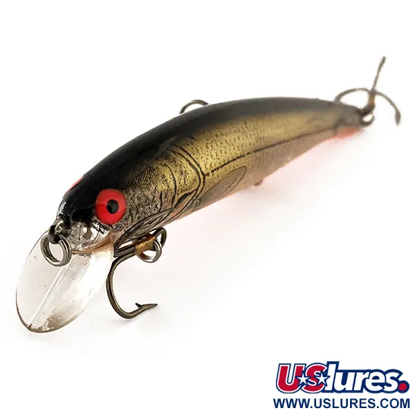 Bomber Long A15A Jerkbait, Kulta-Musta, 14g, Suspending, #11840