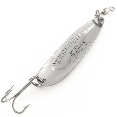 Luhr Jensen Krocodile Die #4 Lusikka, Nikkeli/Sininen, 14g, Retro, #11868