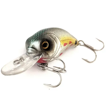 Bass Pro Shops XPS Lazer Eye Crankbait, Hopea-Kulta, 9g, Räminä, #11875