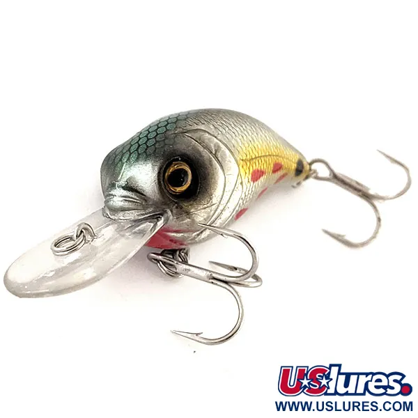 Bass Pro Shops XPS Lazer Eye Crankbait, Hopea-Kulta, 9g, Räminä, #11875