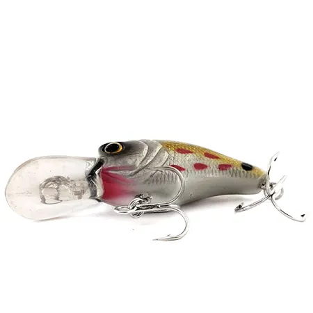 Bass Pro Shops XPS Lazer Eye Crankbait, Hopea-Kulta, 9g, Räminä, #11875