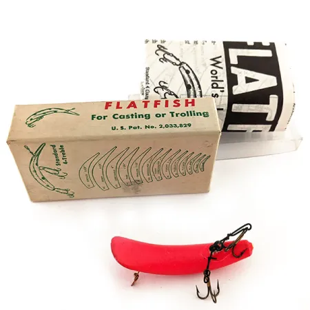 Flatfish F6 Helin Tackle UV Viehe, Fluoresoiva Punainen, 3g, #11910