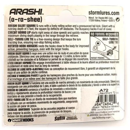 Storm Arashi Silent Square 5 Vaappu, Sini/Hopea, 18g, Silent, #11951