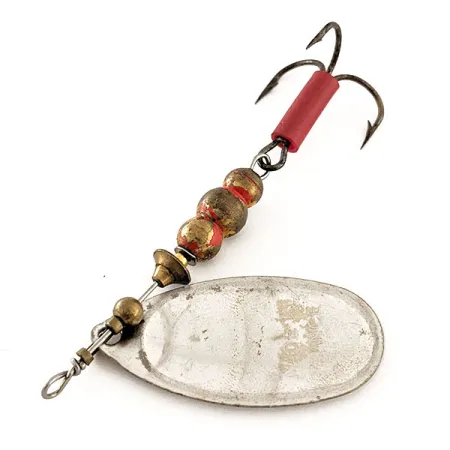 Mepps Aglia 4 Lippa, Hopea, 9g, Punainen Letku, #11963