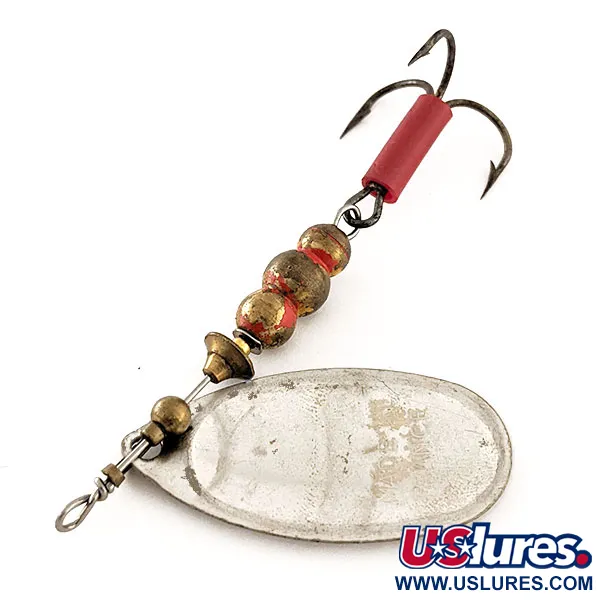 Mepps Aglia 4 Lippa, Hopea, 9g, Punainen Letku, #11963