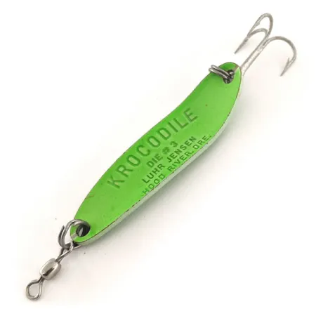 Luhr Jensen Krocodile Die #3 UV Lusikka, Vihreä, 10g, UV, #11967