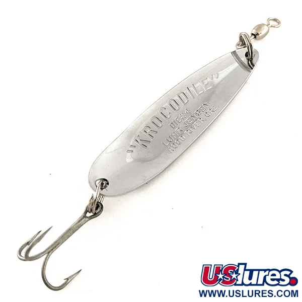 Luhr Jensen Krocodile Die #4 Lusikka, Nikkeli/Sininen, 14g, USA, #11969