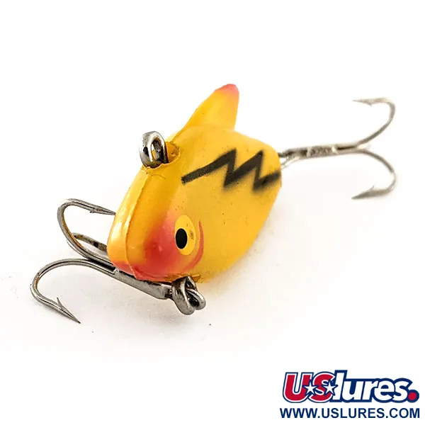 Kmart Kresge #41 uppoava uistin, Keltainen/Musta, 5g, Selkälenkki, #11988