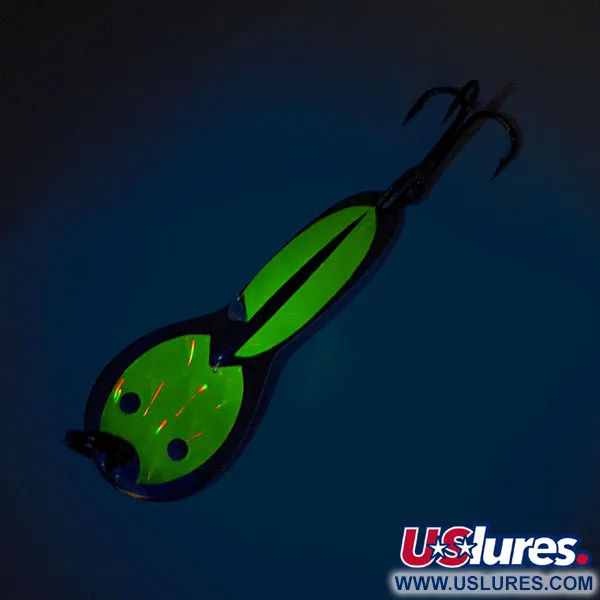 Acme Dazzler #2 UV Lusikkauistin, Nikkeli / Kulta, 7g, UV-loiste, #12000