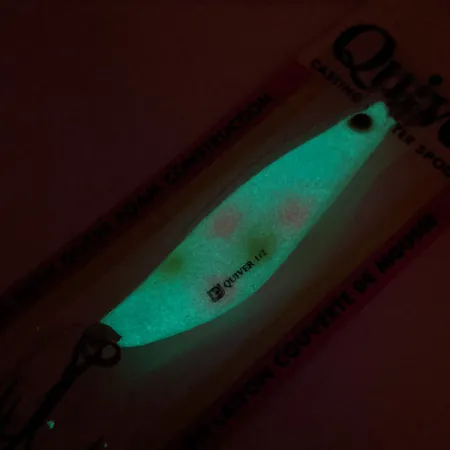 Luhr Jensen Quiver Lusikka, Pearls/Glow, 14g, Foam-Core, #12050