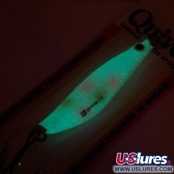 Luhr Jensen Quiver Lusikka, Pearls/Glow, 14g, Foam-Core, #12050