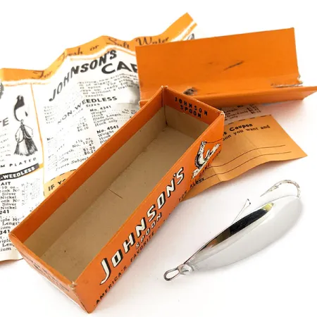 Weedless Johnson Silver Minnow Lusikka, Hopea hopeoitu, 12g, #12059