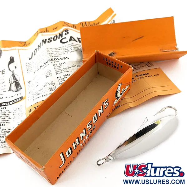 Weedless Johnson Silver Minnow Lusikka, Hopea hopeoitu, 12g, #12059