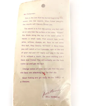 Bill Norman Red Man Spinnerbait, Nikkeli/Chartreuse, 11g, #12105