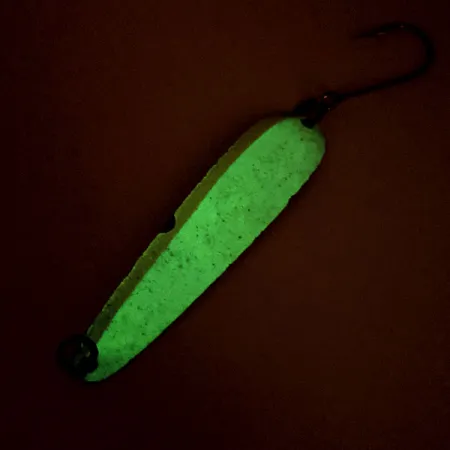 Luhr Jensen Flutter Spoon Glow Lusikka, Nikkeli/Valkoinen, 4g, #12142