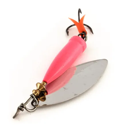 Blue Fox Super Vibrax Salmon UV Lippa, Nikkeli/Vaaleanpun., 33g, #12161