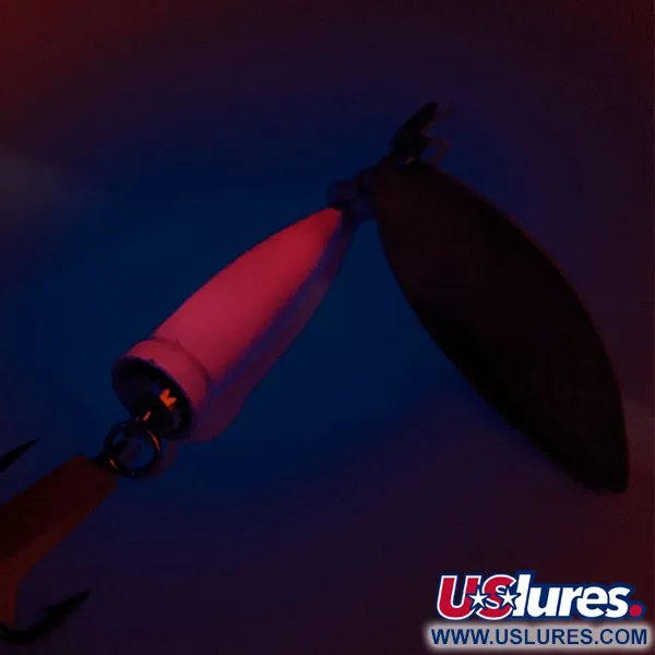 Blue Fox Super Vibrax Salmon UV Lippa, Nikkeli/Vaaleanpun., 33g, #12161