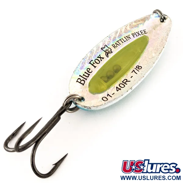 Blue Fox Rattlin Pixee Lusikka, Keltainen/Sininen, 24g, UV, #12216