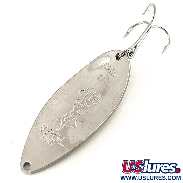 Little Cleo (Hula Girl) Lusikka, Valkoinen/Vihreä/Kimalle/Nikkeli, 21g, #12267