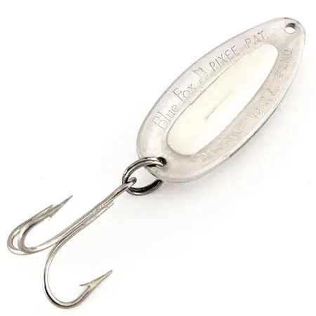 Blue Fox Pixee Lusikka, Vasaroitu nikkeli / Valkoinen, 14g, Mäti, #12317