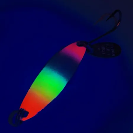 Luhr Jensen Needlefish 1 Lusikka, V.pun./Valk./Kelt., 2g, UV, #12319