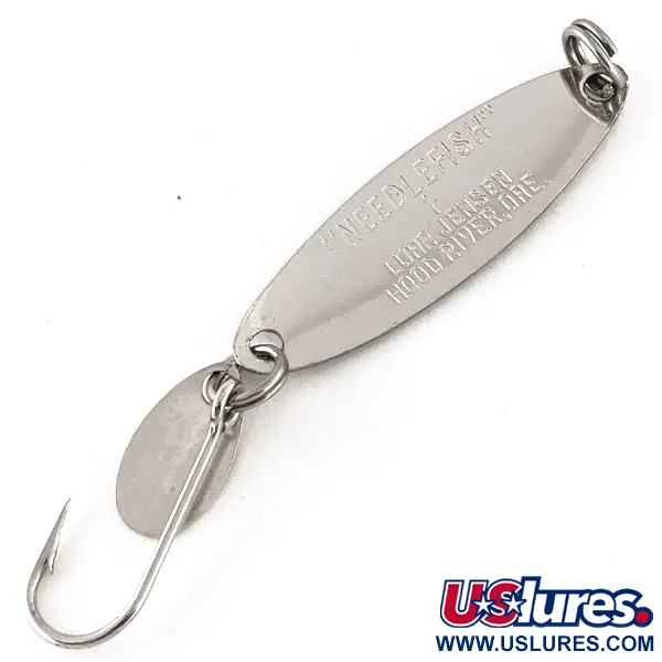 Luhr Jensen Needlefish 1 Lusikka, Nikkeli / Sininen, 2g, Lisälippa, #12324