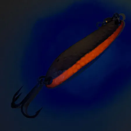 Luhr Jensen Krocodile Die #3 UV Lusikka, Messinki/Punainen, 10g, #12325