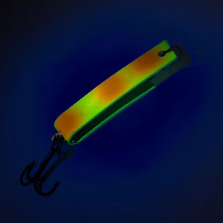 South Bend Super-Duper 503 UV Lusikka, Chartreuse/Punainen, 4.3g, #12331