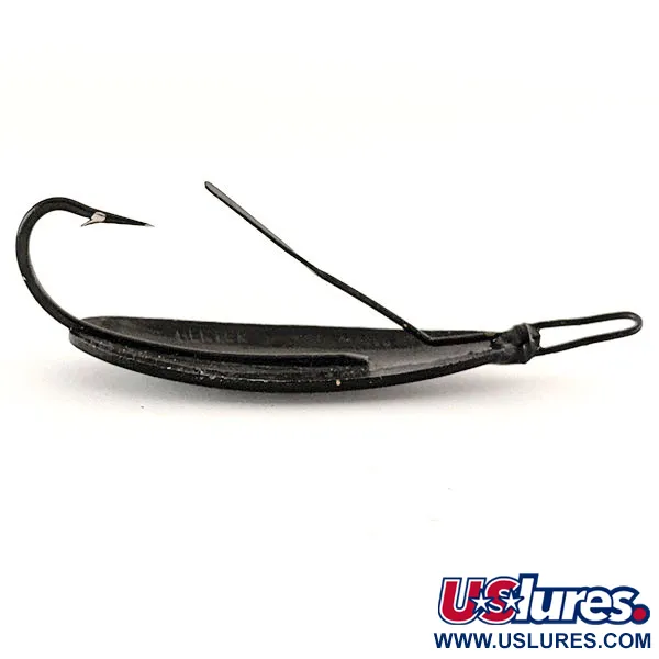 Herter's Olson Minnow Ruohosuojattu Lusikka, Musta, 12g, Messinki, #12376