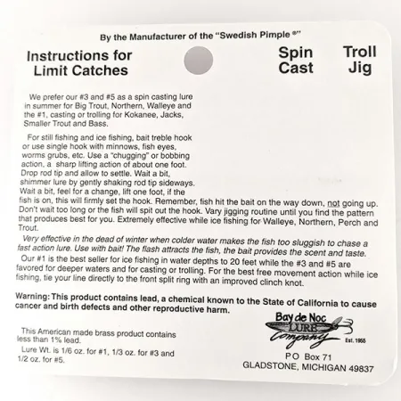 Bay de Noc Do-Jigger #3 UV