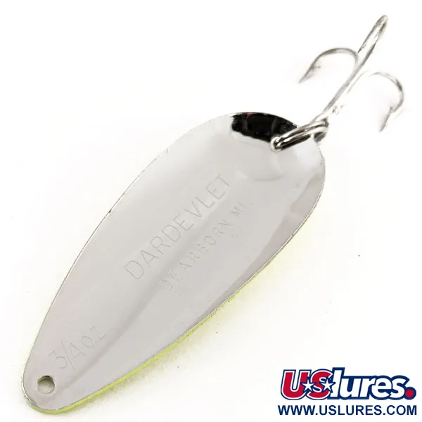 Dardevle Dardevlet UV Lusikka, Chartreuse/Pnk/Nikkeli, 21g, #12410