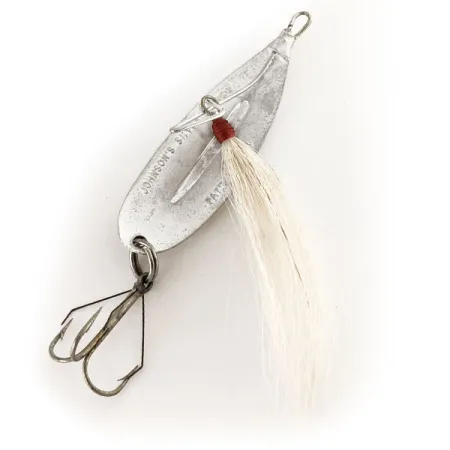 Johnson Silver Minnow Triple Hook Lusikka, Hopea, 7g, Bucktail, #12489