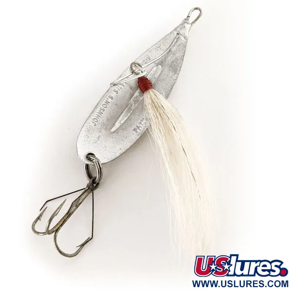 Johnson Silver Minnow Triple Hook Lusikka, Hopea, 7g, Bucktail, #12489