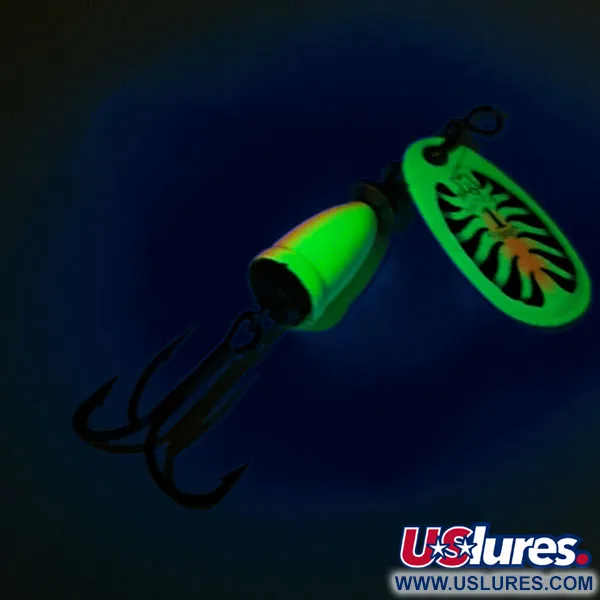Blue Fox Super Vibrax 1 UV Lippa, Chartreuse, 4g, UV-pinta, #12556