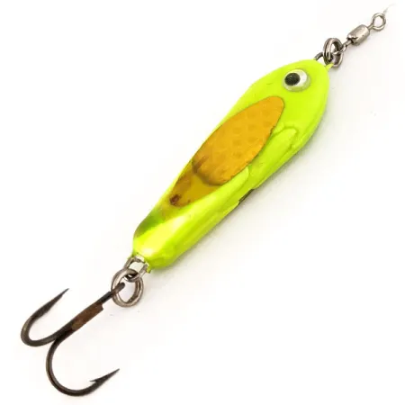 Bubba-Baits Zig Zag Spoon Jigi-lusikka, Chartreuse, 25g, UV, #12572