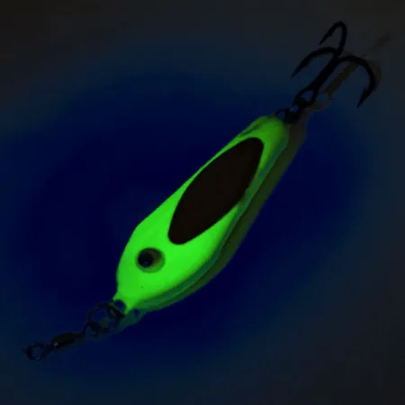 Bubba-Baits Zig Zag Spoon Jigi-lusikka, Chartreuse, 25g, UV, #12572