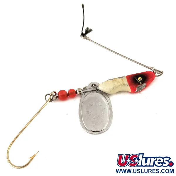 Erie Dearie Walleye Killer -lippa, Punainen/Valkoinen/Nikkeli, 14g, #12590