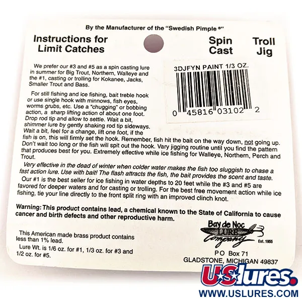 Bay de Noc Do-Jigger #3, Kulta, 9.4g, Lusikkauistin #15815