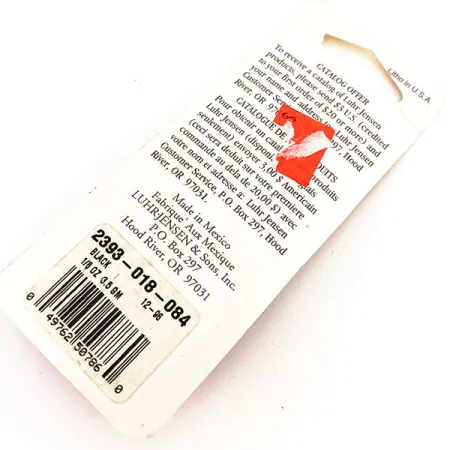 Luhr Jensen Hot Tail Lippauistin, Musta, 3.5g, Instant-Spin, #12676