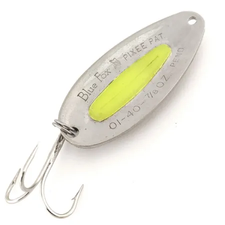 Blue Fox Pixee UV Lusikka, Vasaroitu nikkeli/Keltainen, 24g, UV, #12701