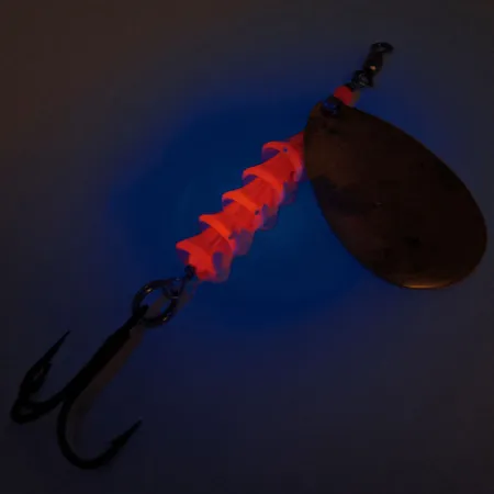 Luhr Jensen TEE Spoon Lippa, Gold/Red, 14g, UV-reaktiivinen, #12760